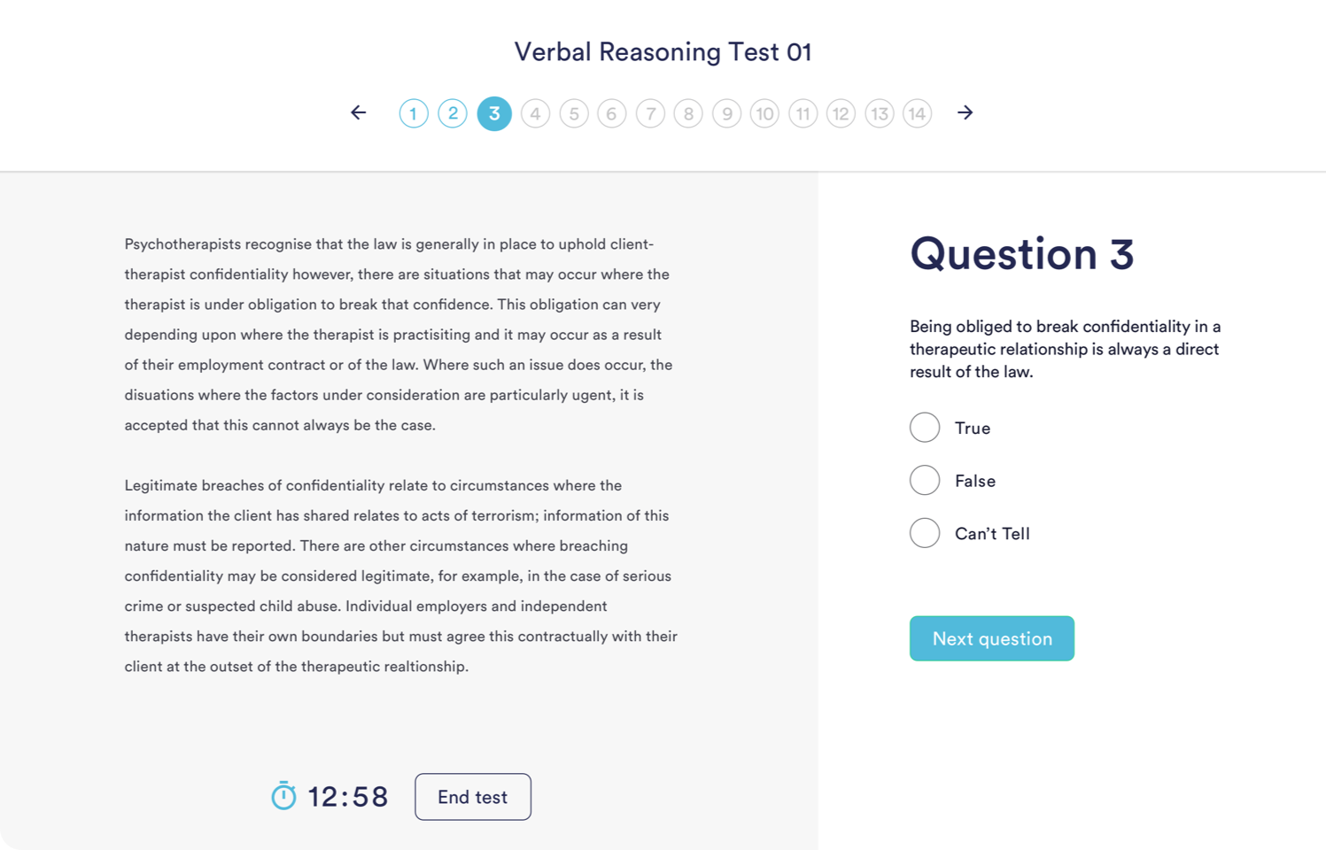 verbal aptitude test questions samples
