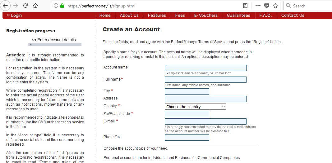 How To Create A Perfect Money Account, Add Fund And Withdraw ...